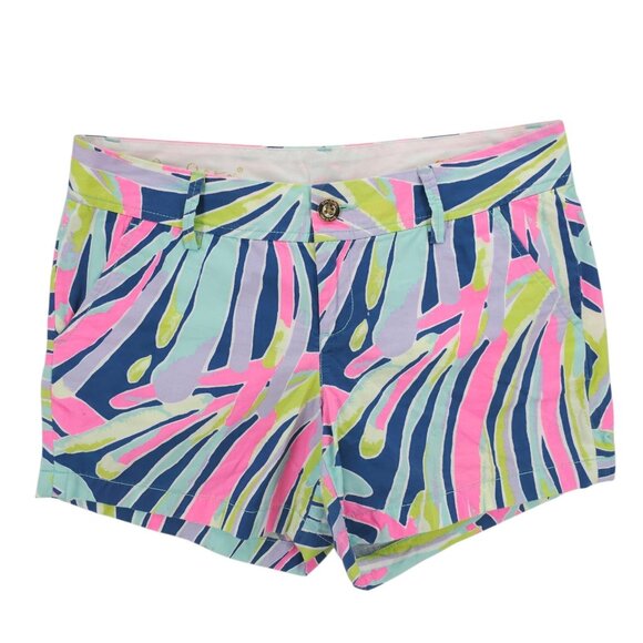 LILLY PULITZER The Callahan Shorts Colorful 100% Cotton 5" Inseam Size 6 - Picture 1 of 7